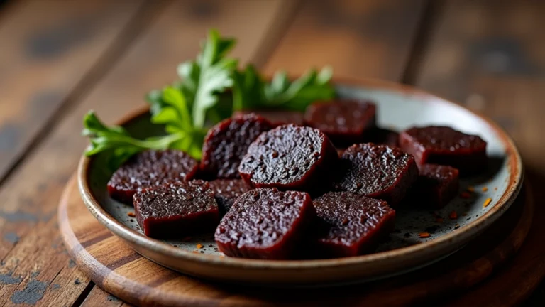 Plate of black pudding slices celebrating National Black Pudding Day