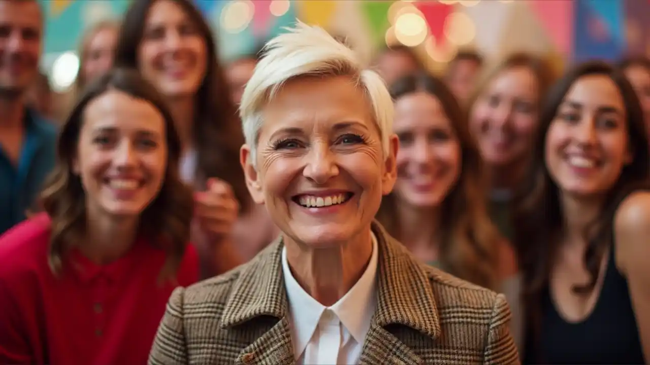 Celebration of National Ellen Day with festive decorations and a joyful gathering of fans honoring Ellen DeGeneres