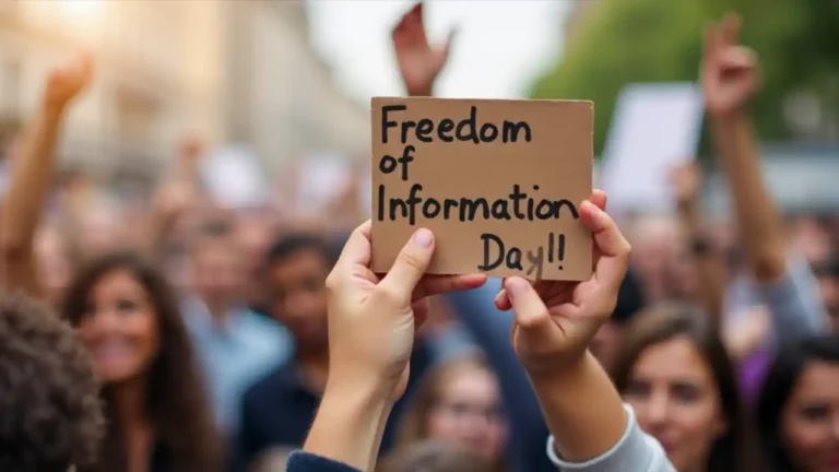 Books and documents symbolizing transparency for National Freedom of Information Day