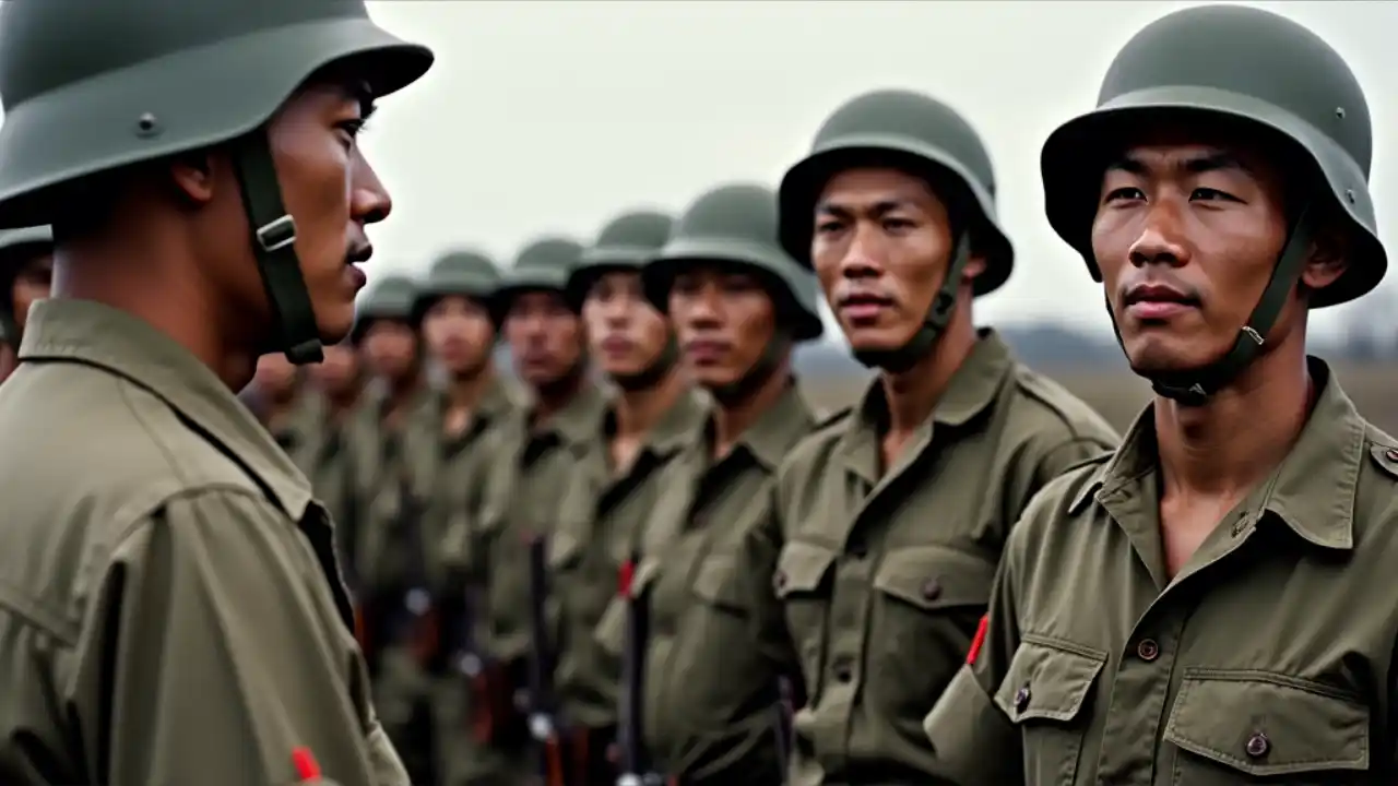 Japanese-American soldiers of the 442nd Regimental Combat Team during World War II