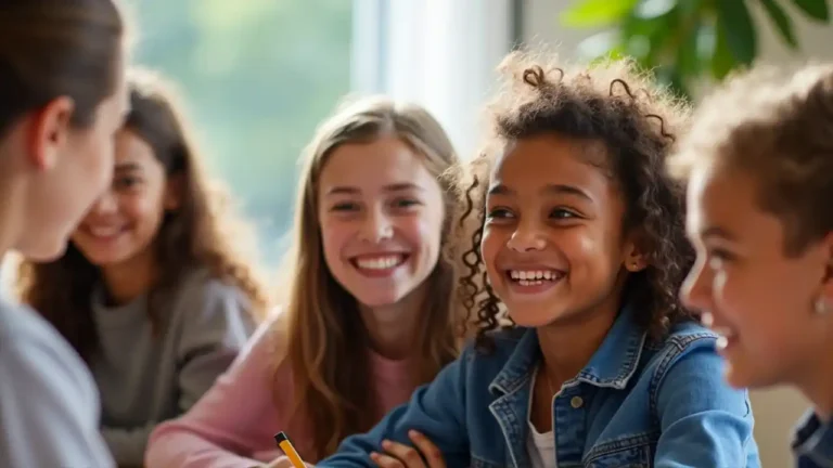 Celebrating National Good Teen Day with joyful teens engaging in positive activities