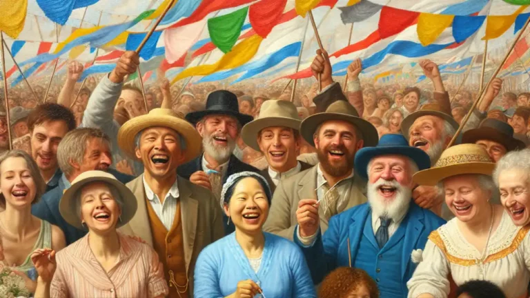 Celebration of National Jack Day with festive decorations and people enjoying various activities