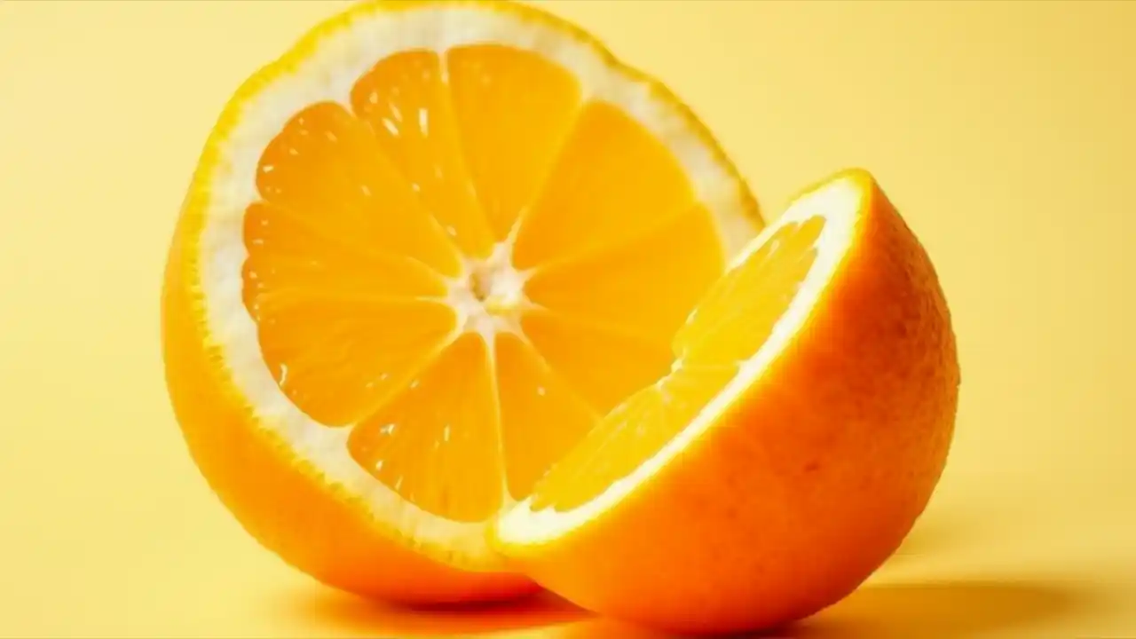 A vibrant citrus peel curling elegantly against a white background, showcasing the bright orange zest of a fresh fruit on National Peel Day