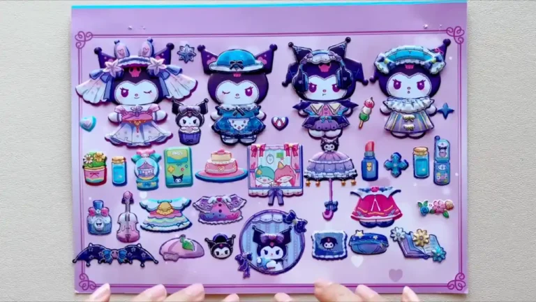 Sanrio Kuromi dress-up sticker book for National Sticker Day