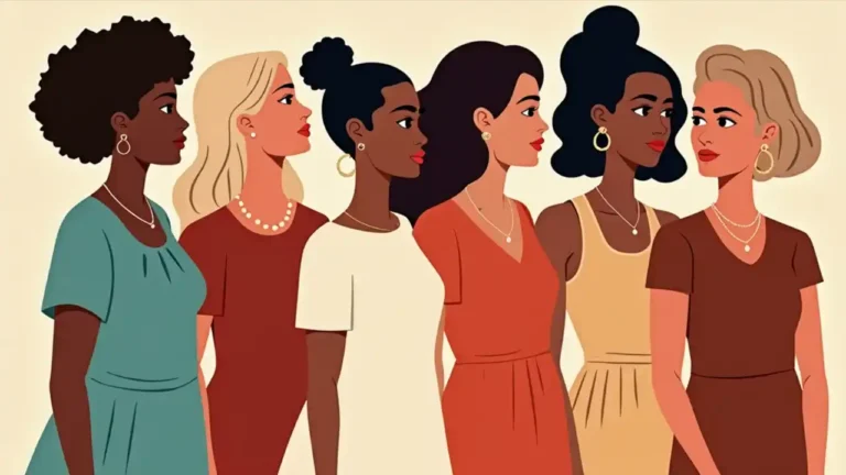 A diverse group of women standing together, symbolizing unity and awareness for HIV/AIDS prevention, testing, and treatment across all ages and stages of life