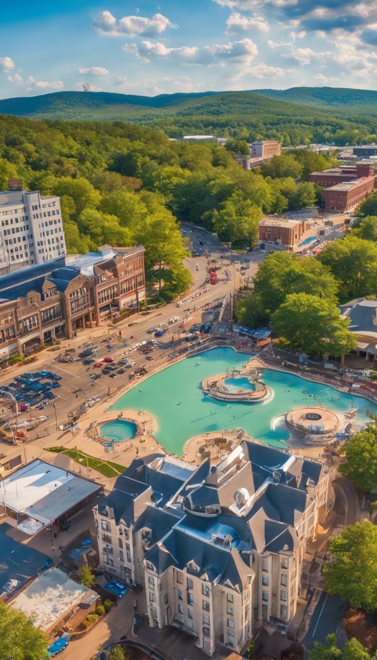 This contains: The Best and Time to Visit Hot Springs