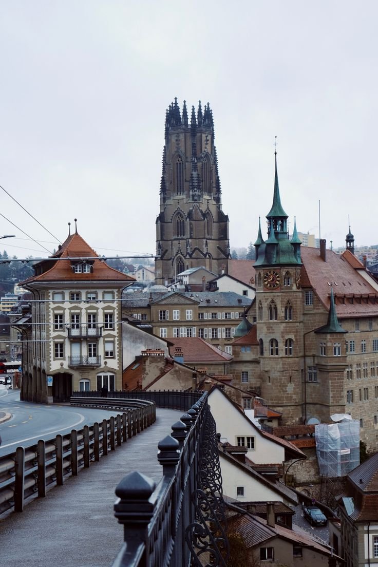 This may contain: an old city with some very tall buildings
