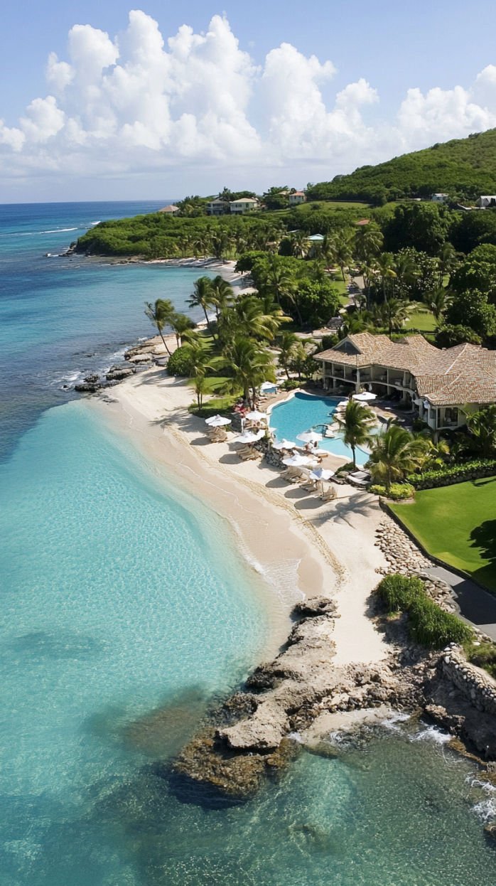 This contains: Caribbean family vacation at an all-inclusive