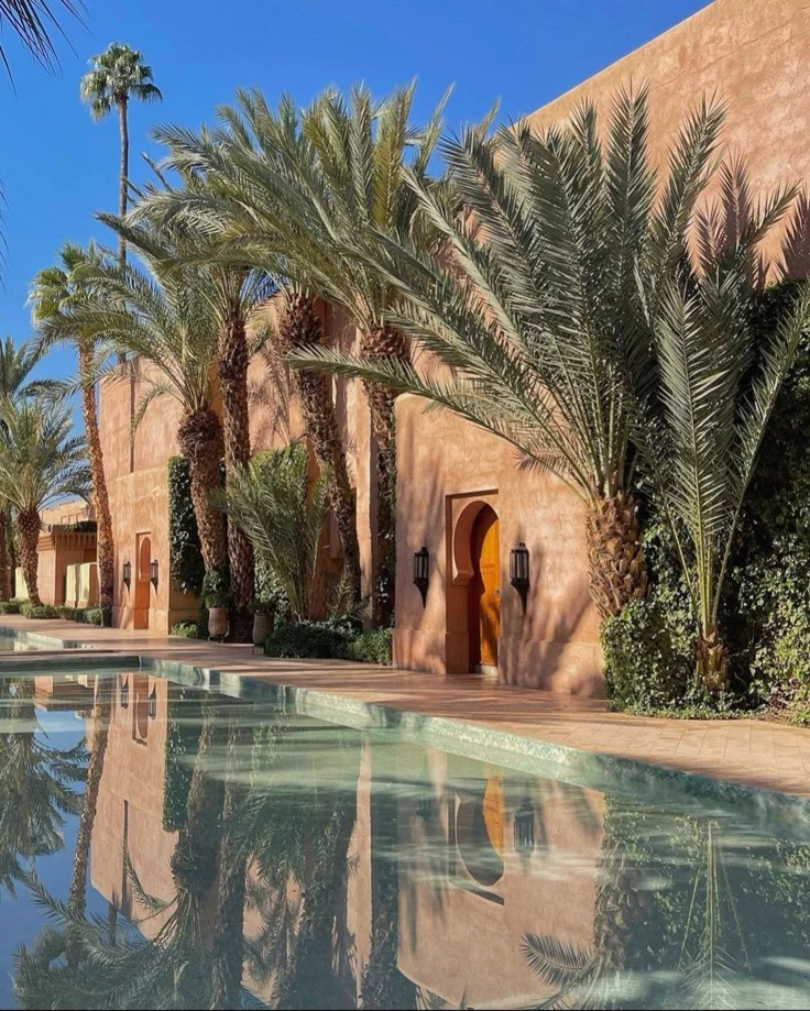 This contains: #Morocco #summer #pins #pintrestboards #pool #summervibes #feed