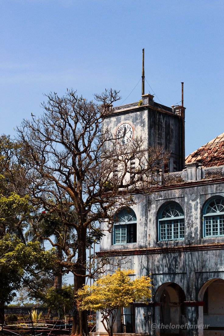 This contains: Fort tower with trees in background