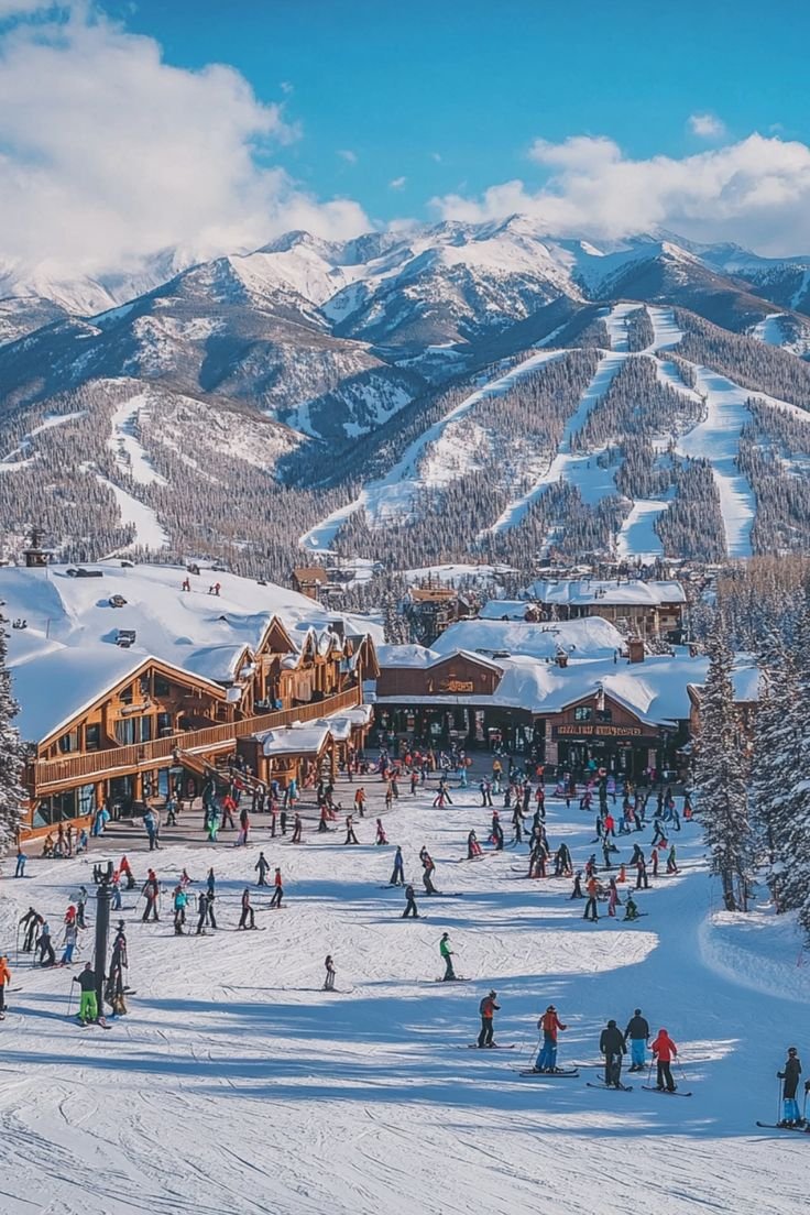 This contains: Colorado in Winter: Top 5 Ski Resorts for Stunning Adventures