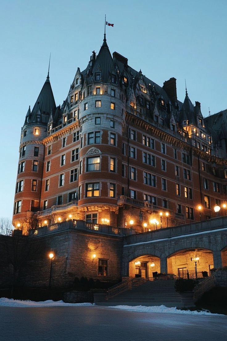 "Embrace the magic of a Winter Wonderland in Quebec City! ❄️🏰☃️ From enchanting ice sculptures to cozy winter festivals, explore the charm of Quebec’s snowy streets and historic sites. Discover breathtaking views, festive celebrations, and all the cozy comforts of winter. ✨🌨️ #QuebecWinterWonderland #WinterInCanada #SnowyEscape"