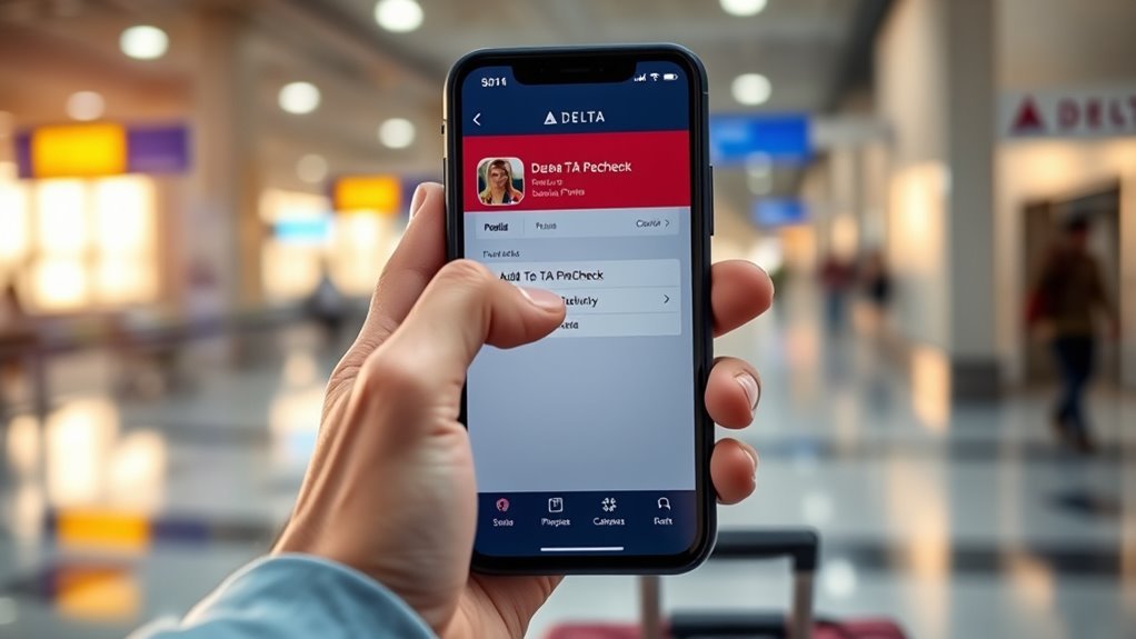 add tsa precheck to app