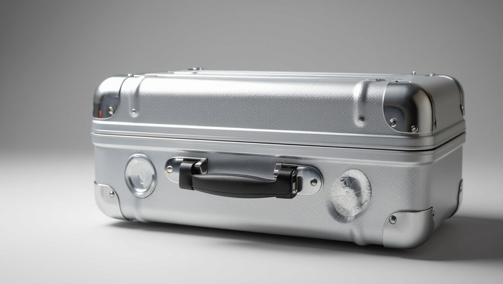 aluminum suitcases resist dents
