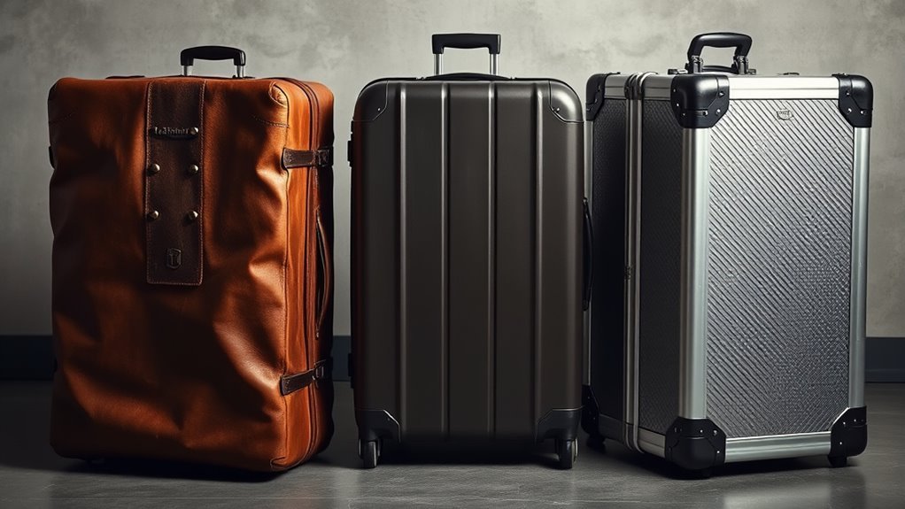 balanced premium luggage materials