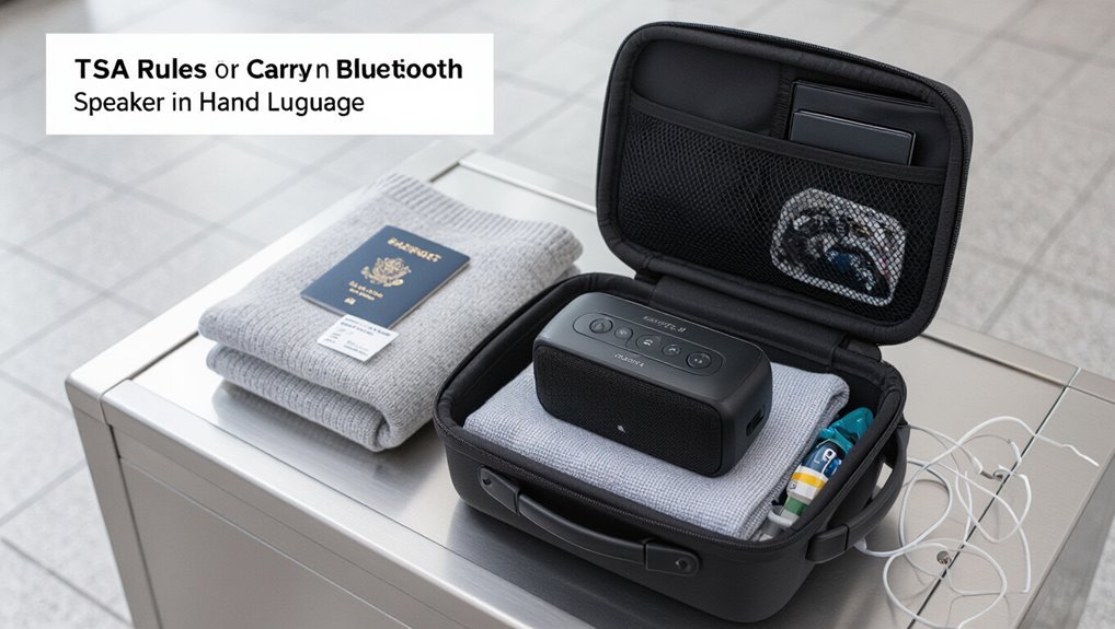 bluetooth speaker carry on rules