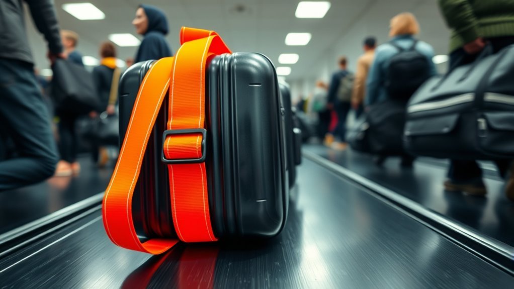 bright secure luggage straps