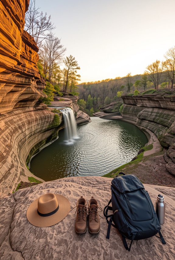 canyons waterfalls hiking trails