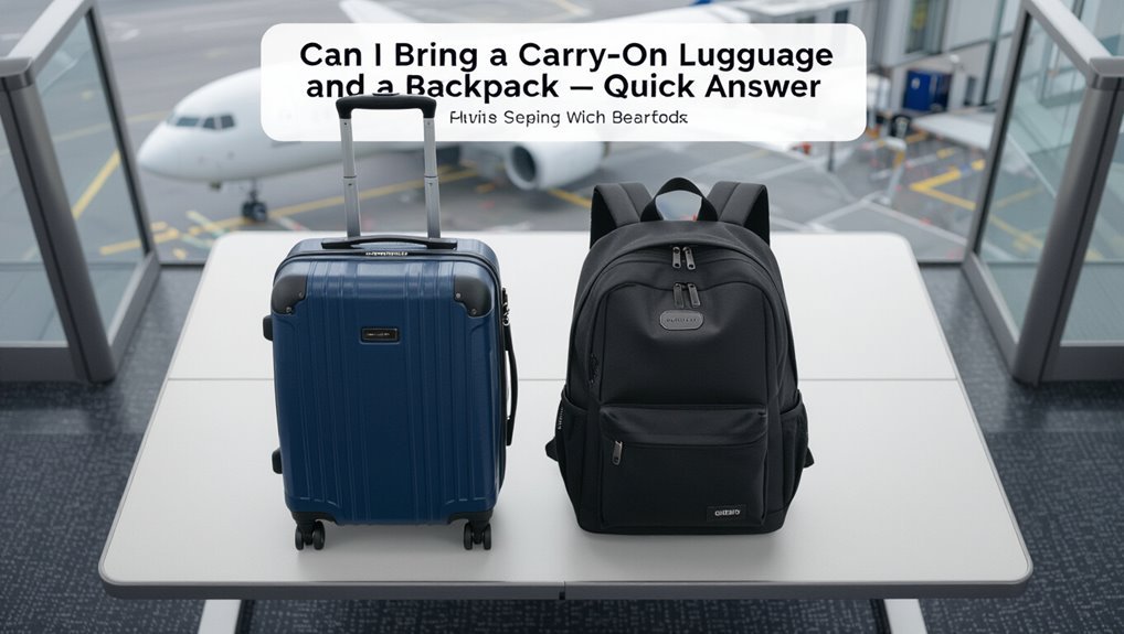 carry on and backpack allowed