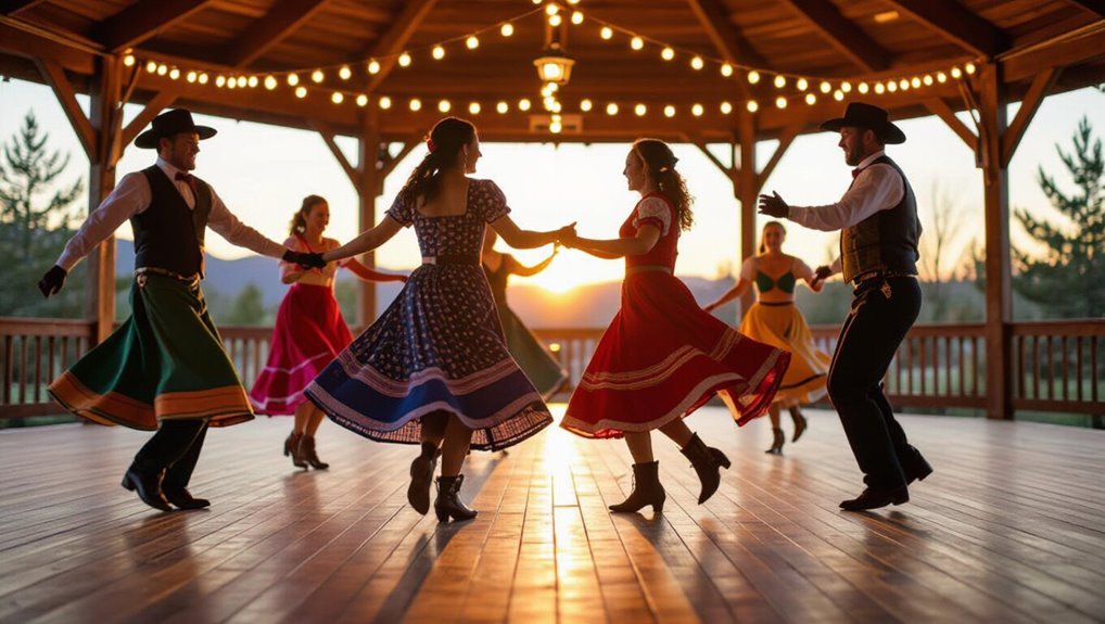 celebrate square dancing together