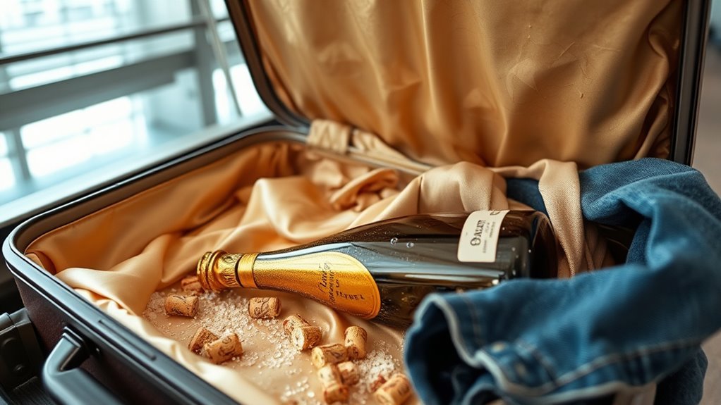 champagne risk during travel