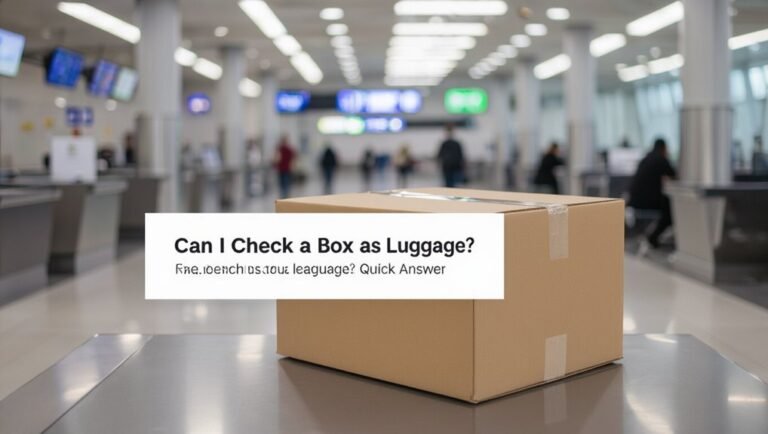 check box as luggage