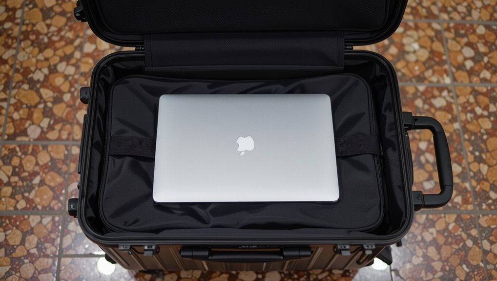 check laptops in cabin