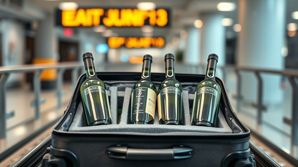 check wine luggage limits