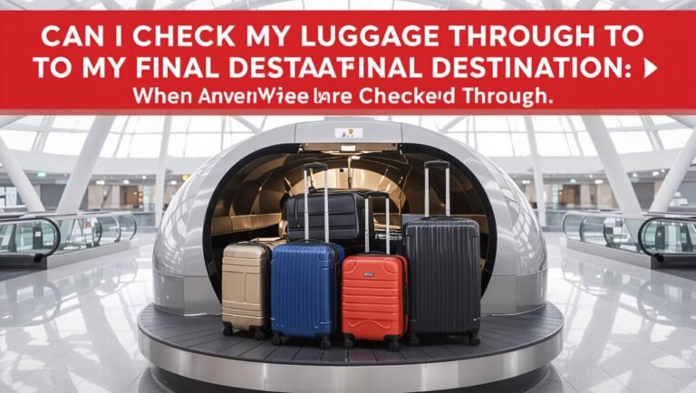 checked bags to destination