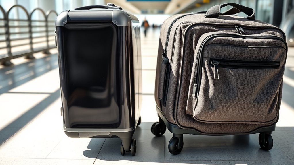 choosing suitcase for travel