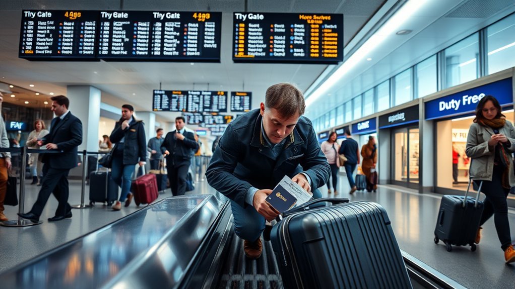 collect bags before customs