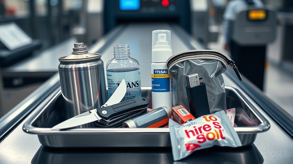 confiscated travel items list