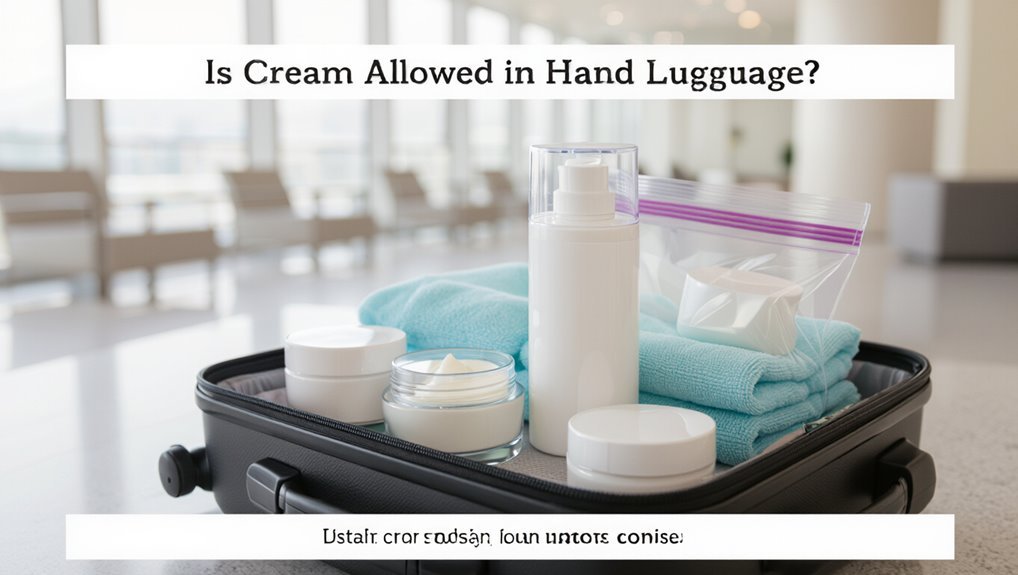 cream in carry on regulations