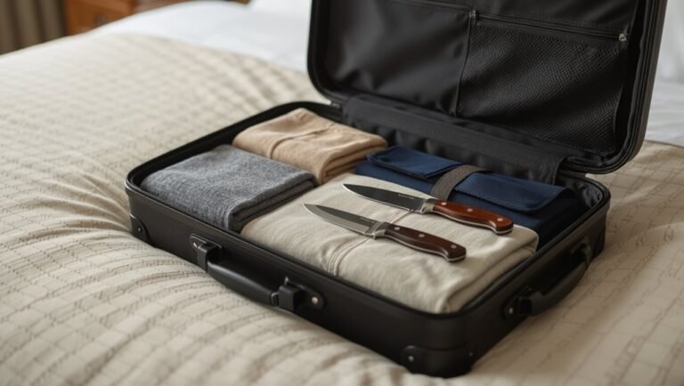 declare knives in checked luggage