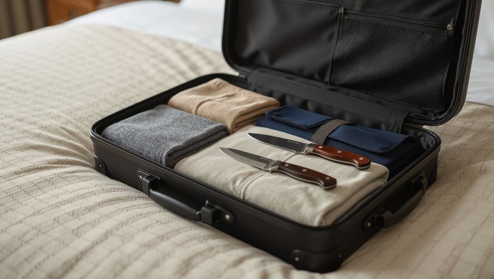 declare knives in checked luggage