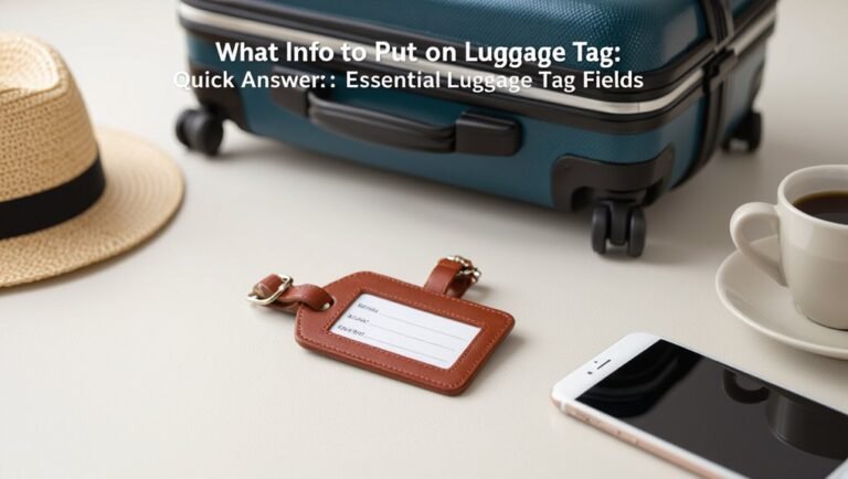 essential luggage tag information