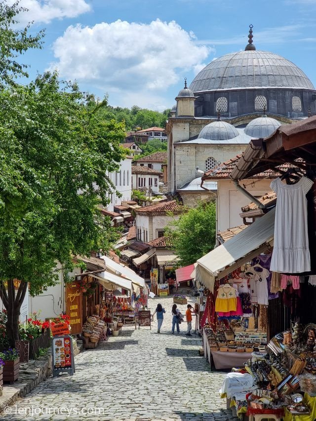 This contains: The cobbled streets of Safranbolu Old Town, Turkey