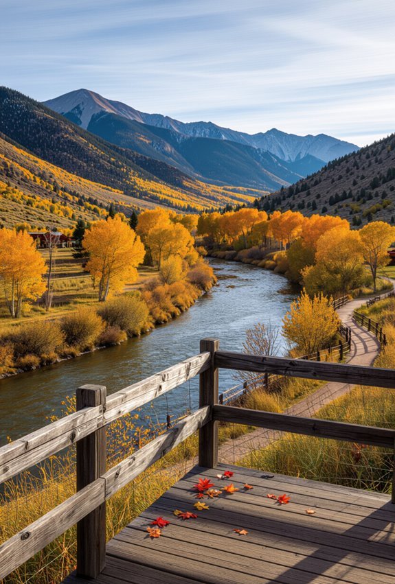 fall charm by the river
