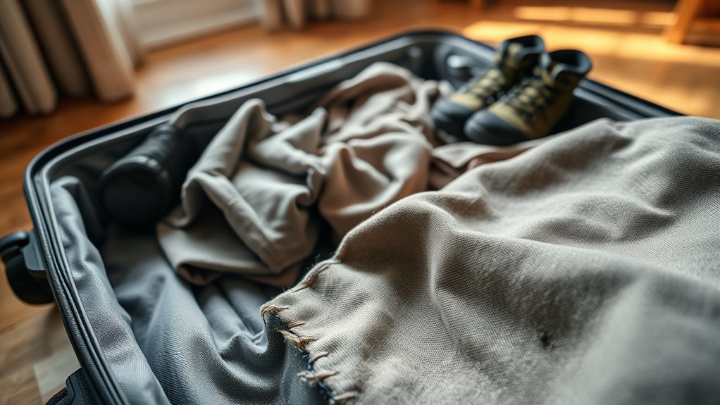 fleas hitchhike in luggage