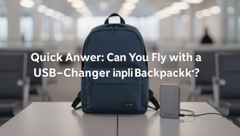 fly with usb backpack safely