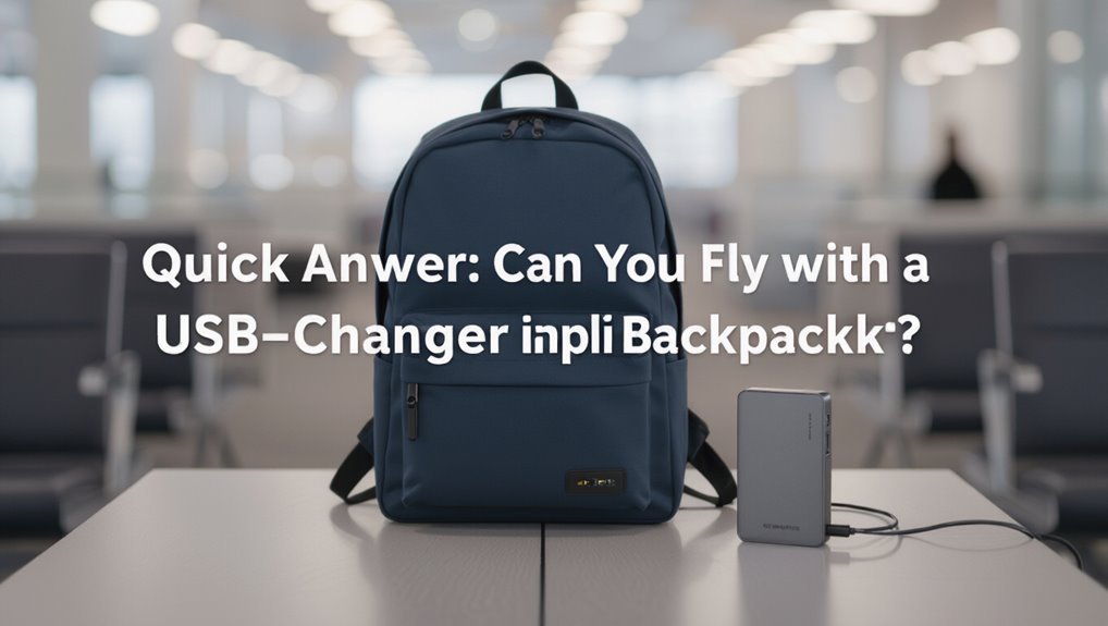 fly with usb backpack safely
