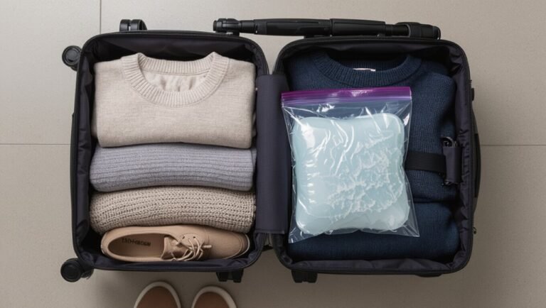 frozen ice packs allowed