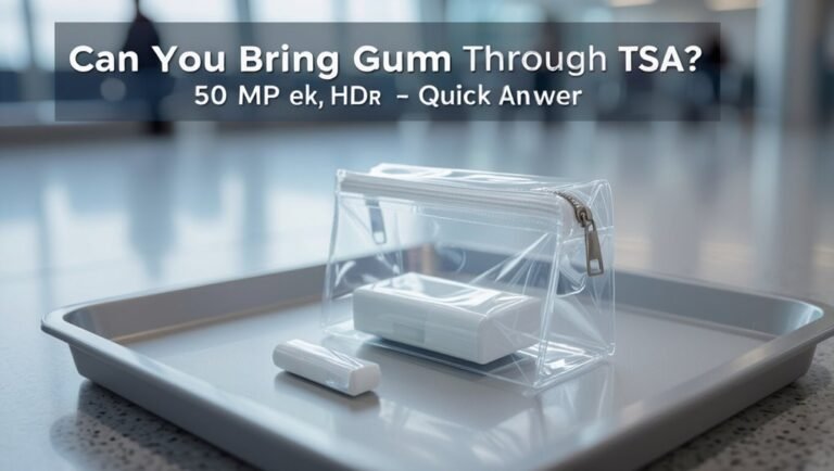 gum allowed in tsa