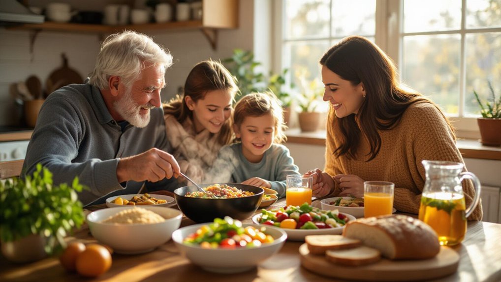 healthy eating shared meals