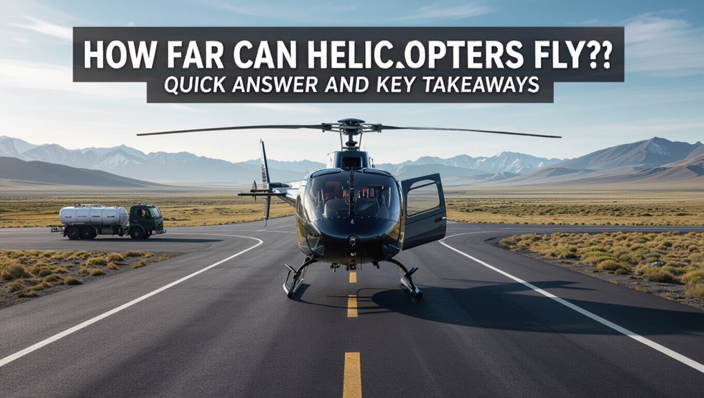 helicopter flight range varies