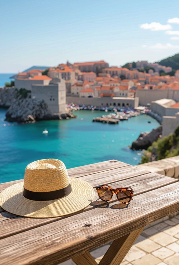 historic walls meet sea