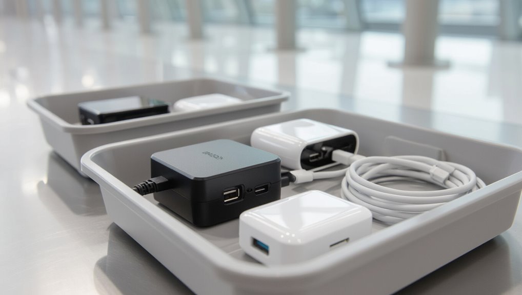 keep chargers accessible organized
