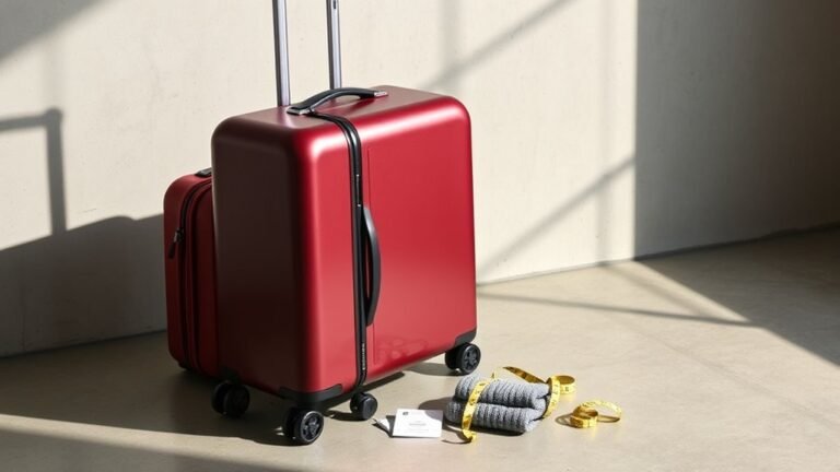 large spacious checked luggage