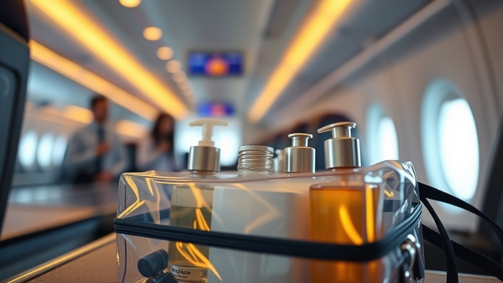 limit liquids to small containers