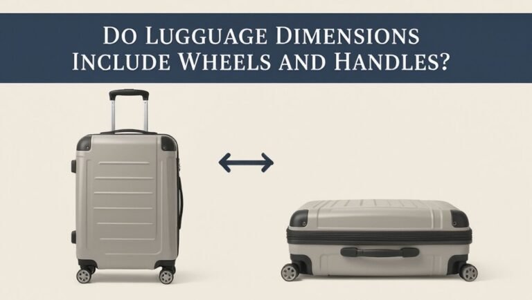 luggage dimensions include protrusions